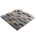 Close Out - Art Lava Blocks 3D Metallic Iron