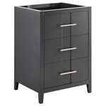 Iconic 24" Charcoal and Gold Vanity (Counter Sold Separately)