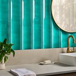 Bahari 6x36 3D Fluted Column Aquamarine Blue