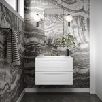 Alma White 30" Vanity with Integrated White Solid Surface Top