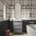 Nora Gray 24" Single Vanity with Pure Gray Quartz Top