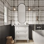 Nora White 30" Single Vanity with Carrara Marble Top