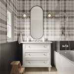 Nora White 36" Single Vanity with Carrara Marble Top