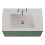 KIT - Adeline Forest 36" Single Vanity with Integrated Solid Surface Top