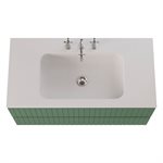 KIT - Adeline Forest 42" Single Vanity with Integrated Solid Surface Top
