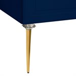 Alma Blue 30" Vanity with Gold Legs & Knobs without Top